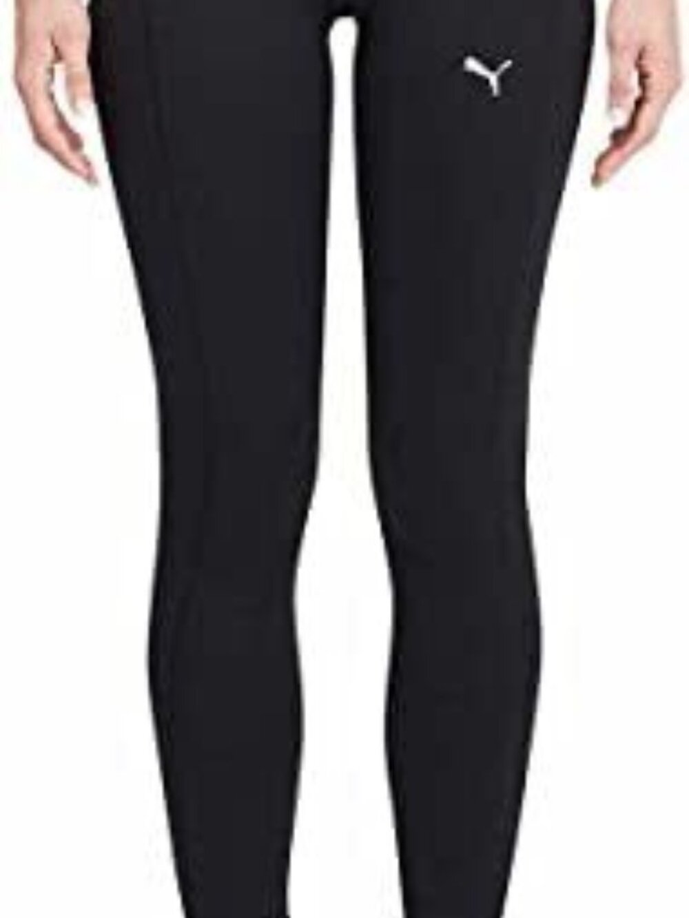 PUMA Womens Midweight Drawstring Jogger Leggings with Side Pocket, Black, XS